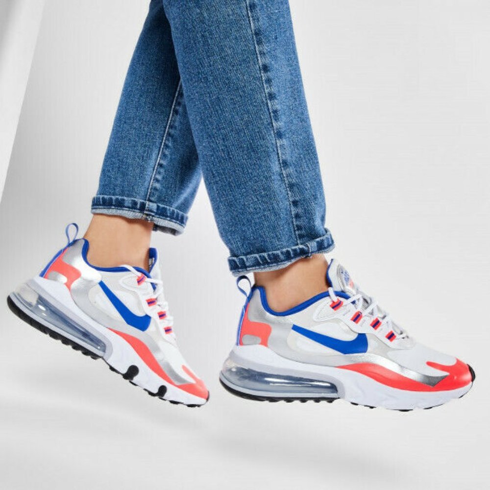 Nike Air Max 270 React Womens Running Shoes White